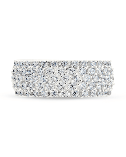 Sterling Silver Yvonne CZ Stacking Ring