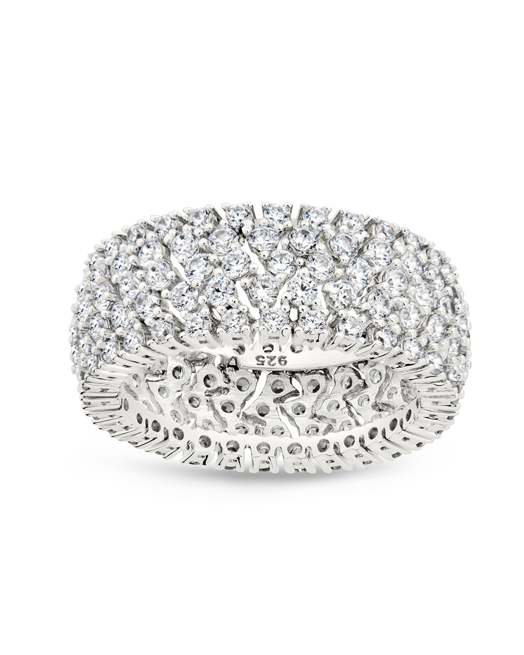 Sterling Silver Yvonne CZ Stacking Ring