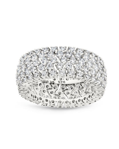 Sterling Silver Yvonne CZ Stacking Ring