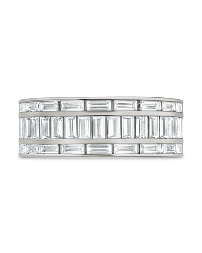 Sterling Silver Kate Baguette Eternity Ring