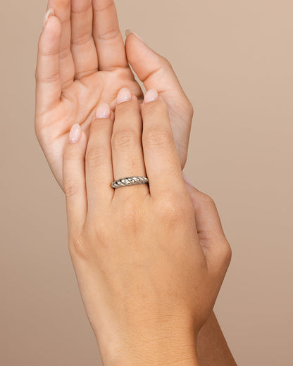 Sterling Silver Graham Twist Band Ring