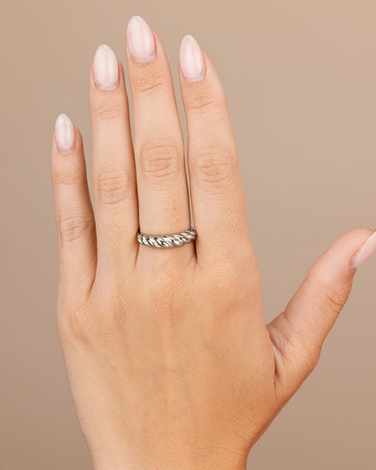 Sterling Silver Graham Twist Band Ring