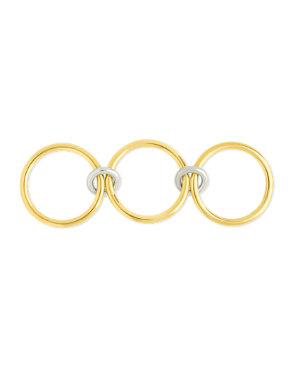 Sterling Silver Jasmin Link Stacking Ring