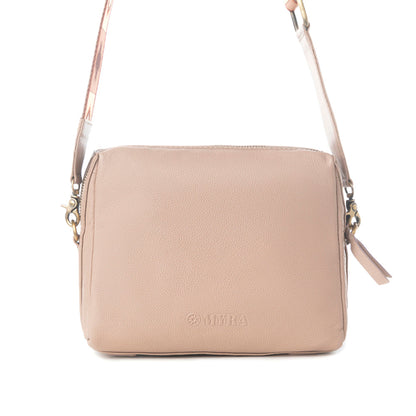 Myra Pueblo Sun Crossbody Bag in Honey Almond