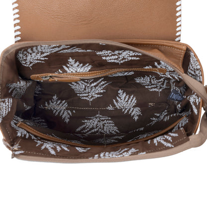 Myra Frontier Drift Hairon Leather Concealed Carry Bag in Canyon Brindle