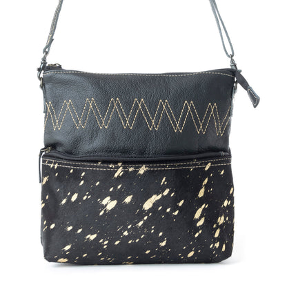COMPOSE LEATHER AND HAIRON BAG