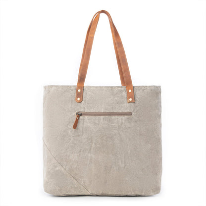 Boulangerie Floral Trim Tote Bag