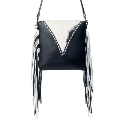 Myra Chilton Draw Hairon Concealed Carry Bag – Stylish Cowhide & Leather Crossbody with Adjustable Leather Strap