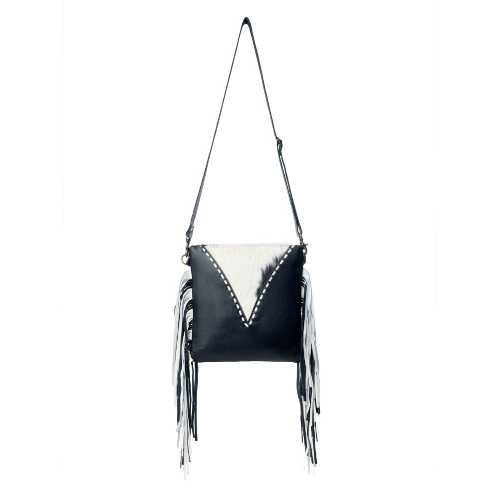 Myra Chilton Draw Hairon Concealed Carry Bag – Stylish Cowhide & Leather Crossbody with Adjustable Leather Strap