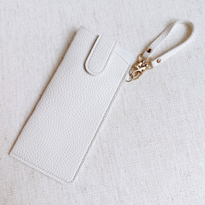 Simply Button Up Glass Case Bag Charm