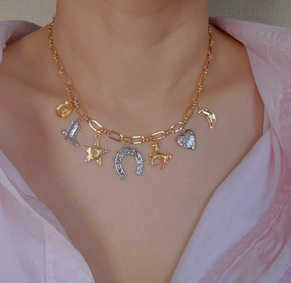 Wild Western Multi Charm Necklace