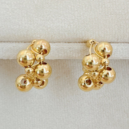 Woven Bubble Hoop Earrings