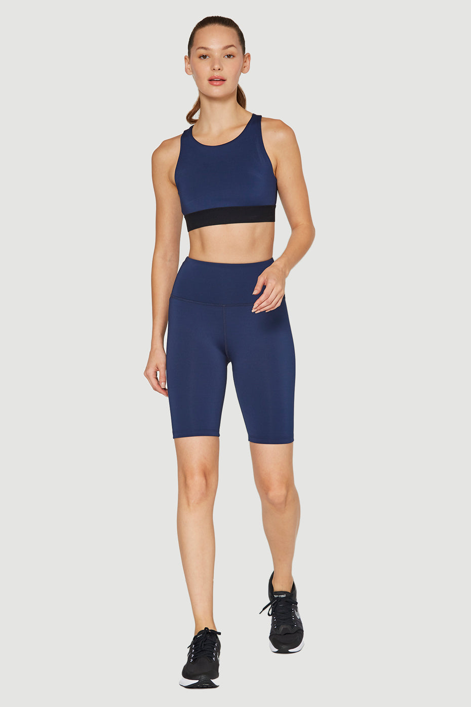 High-Rise Scuba Biker Shorts