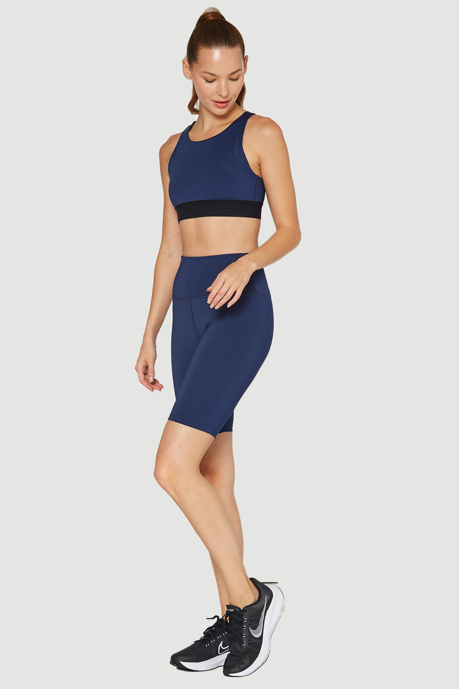 High-Rise Scuba Biker Shorts