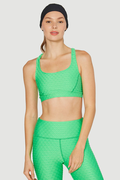 Scallop Strappy Bra Made in USA
