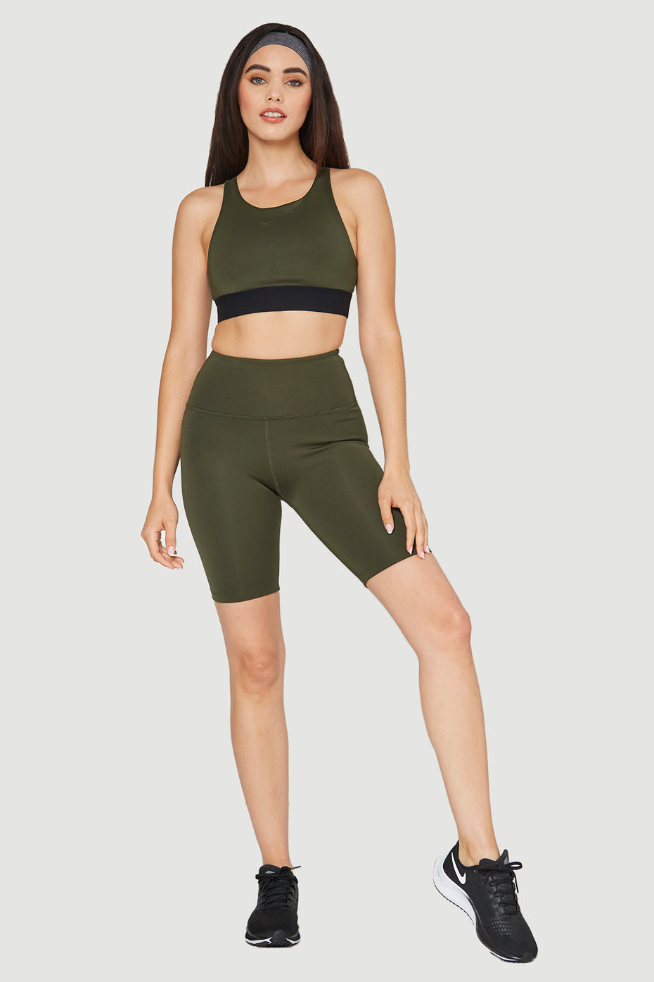 High-Rise Scuba Biker Shorts