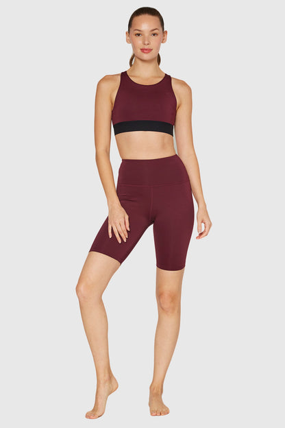 High-Rise Scuba Biker Shorts