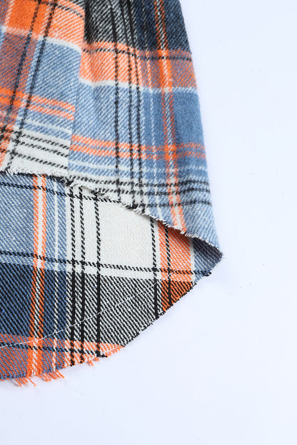 Elizabeth Plaid Down Ruffled Shirt
