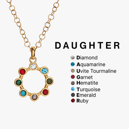 Daughter Hidden Message Acrostic Necklace