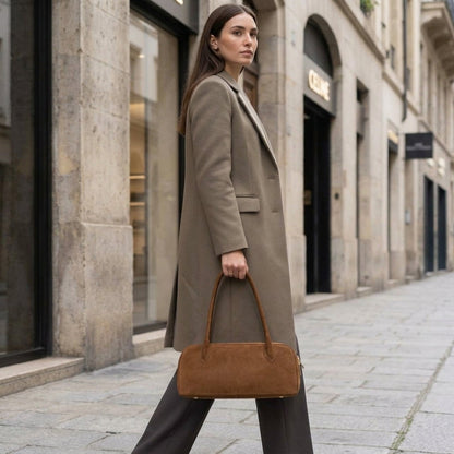Italian Genuine Suede Shoulder Bag 272511
