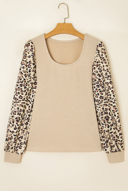 Quezia Ribbed Knit U Top
