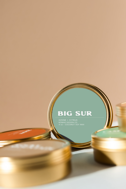 Big Sur Travel Tin Candle
