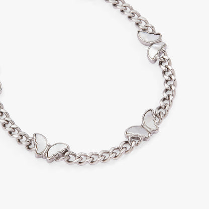 Butterfly Curb Chain Bracelet