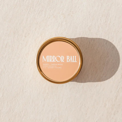 Mirror Ball Travel Tin Candle
