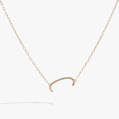 Initial C Precious Elongated Necklace