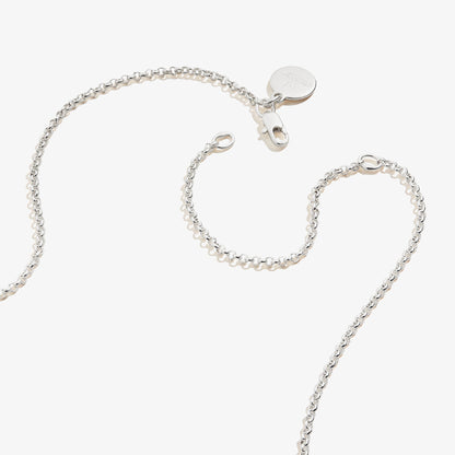 Small Heart Charm Necklace, 19''