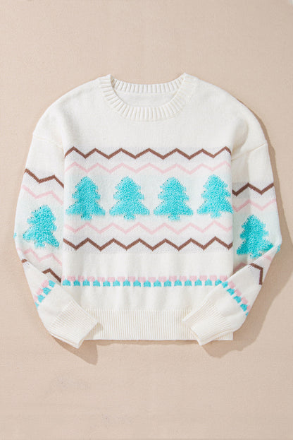Sofia Trim Drop Shoulder Sweater