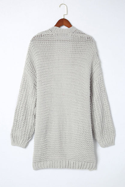 Oakley Shoulder Puff Sleeve Cardigan