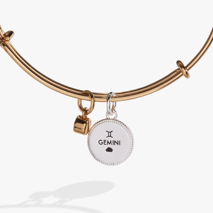 Gemini Zodiac Charm Bangle