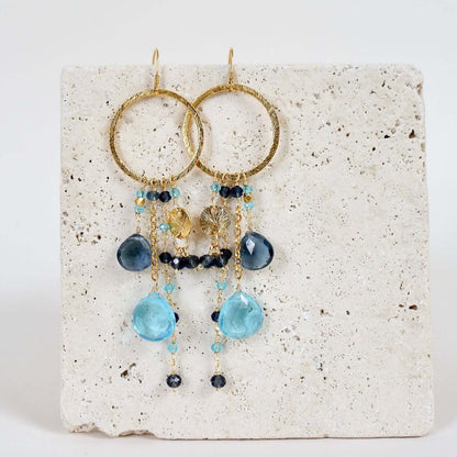 Rose Pink Gemstones Ammil Earrings