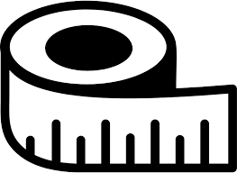 black and white measure tape