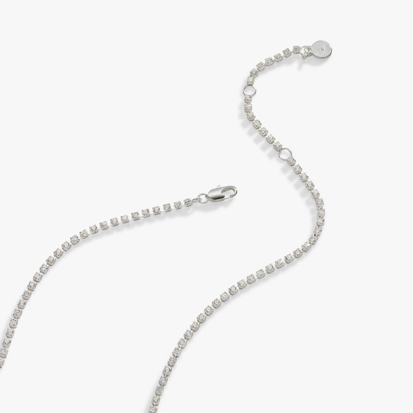 Mama Crystal Tennis Necklace