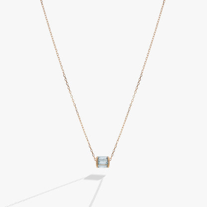 March Birthstone Precious Pendant Necklace