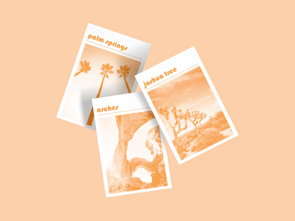 Joshua Tree National Park Print, Orange