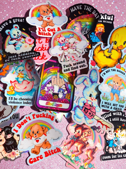 Mystery Unhinged Cute Sticker Pack
