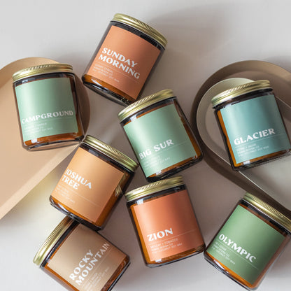 Glacier National Park Candle