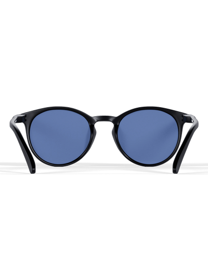 Black Round Polarized Sunglasses - UV400 for Men & Women