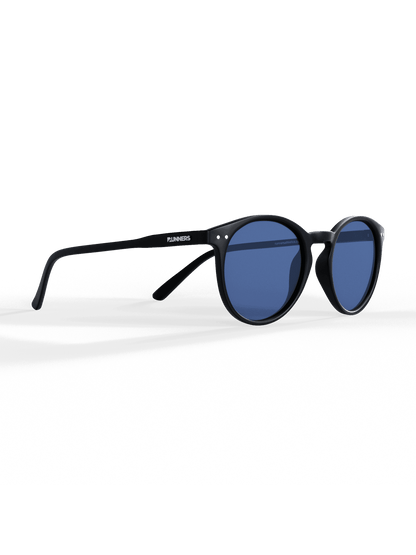 Black Round Polarized Sunglasses - UV400 for Men & Women