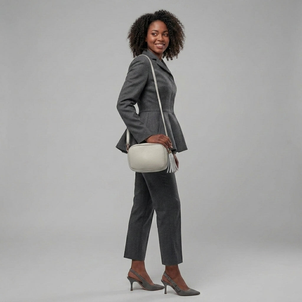 Italian Genuine Calf Leather Crossbody Bag 231302