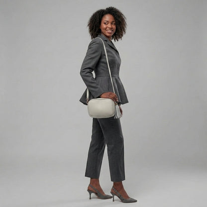 Italian Genuine Calf Leather Crossbody Bag 231302