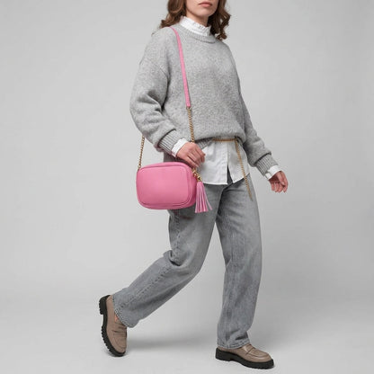 Italian Genuine Calf Leather Crossbody Bag 231302