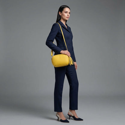Italian Genuine Calf Leather Crossbody Bag 231302