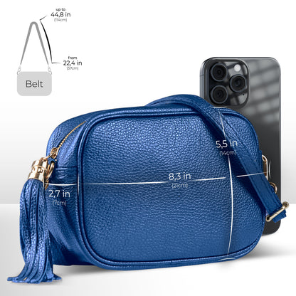 Italian Genuine Calf Leather Crossbody Bag 231302