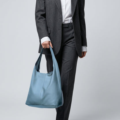 Italian Genuine Calf Leather Hobo Bag 011943
