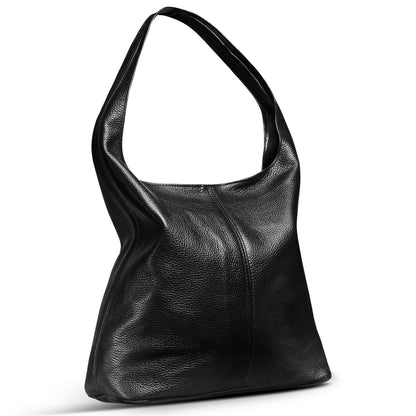 Italian Genuine Calf Leather Hobo Bag 011943