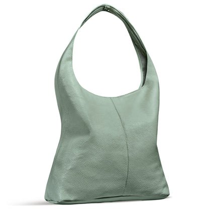Italian Genuine Calf Leather Hobo Bag 011943